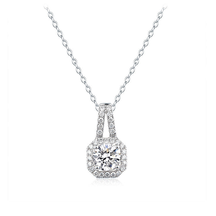 18K White Gold Diamond Flower Necklace, Diamond Snowflake Necklace, Ladies Diamond Necklace For Wife Girlfriend Ladies Women etc.