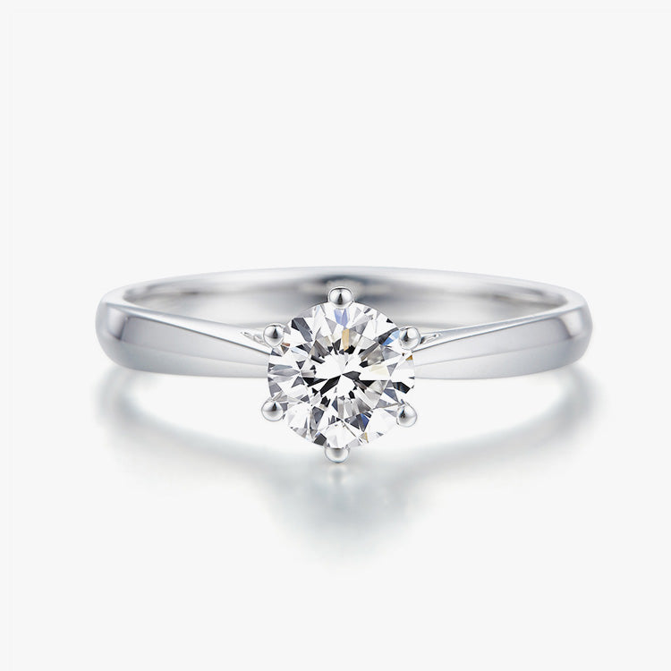 18K White Gold Diamond Rings,Lab Diamond Rings,Solitaire Diamond Rings,Diamond Rings For Women